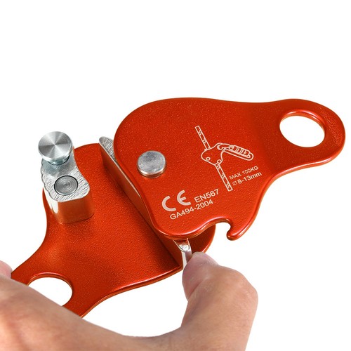 Climbing rope grab ascender - rope,
