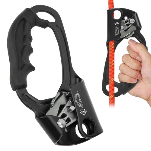 Left hand rock climbing - left,